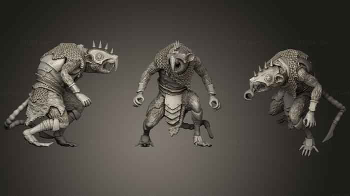 Figurines heroes, monsters and demons (Mors Clan7, STKM_0993) 3D models for cnc